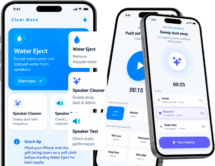 WaveCleaner: Water Eject